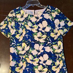J. CREW Floral Shift Dress Size 4P